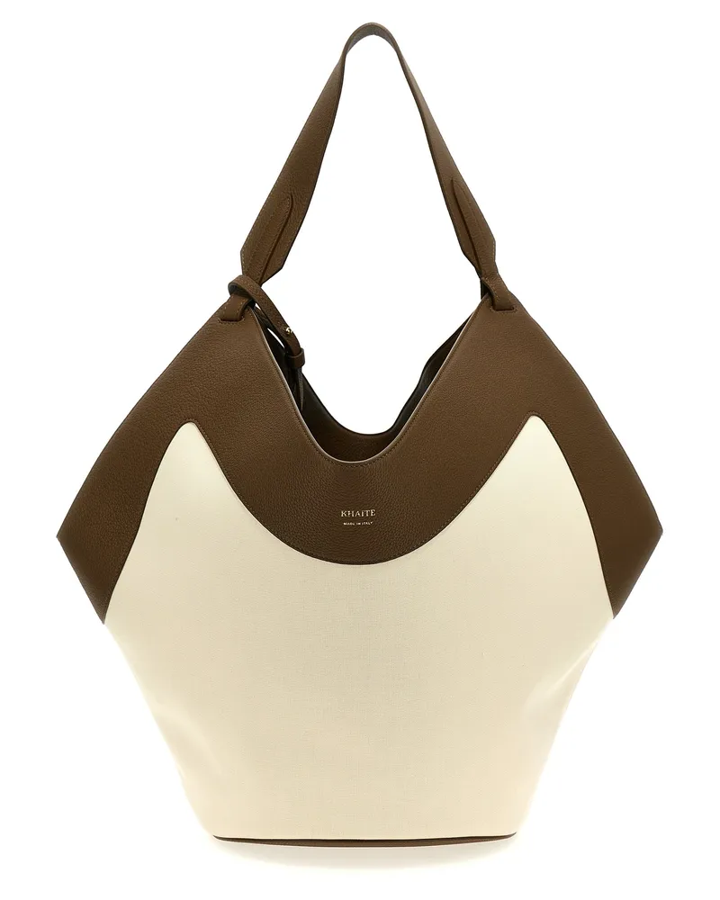 KHAITE mittelgroße Lotus -Tote' Einkaufstasche Multicolor
