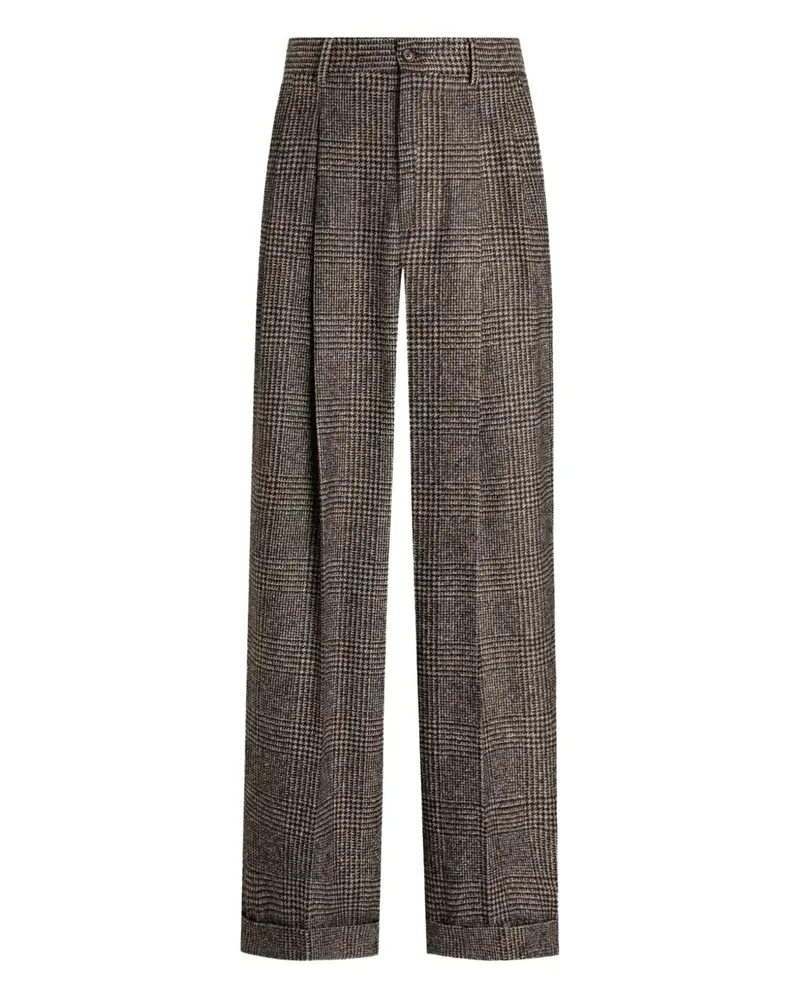 Dolce & Gabbana Wide Leg Plaidhose S8101