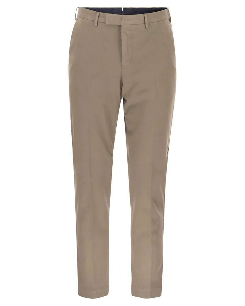 PT TORINO Master-Hose aus Baumwolle und Kaschmir Turtledove