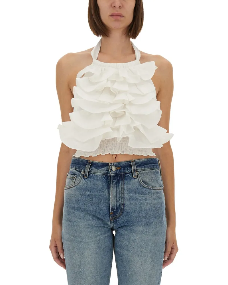 The Garment Das Kleidungsstück "Zypernschicht" mit Rüschen White