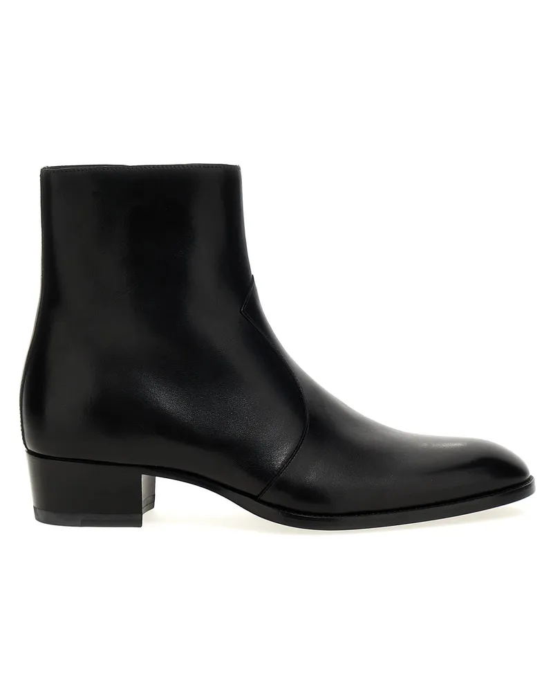 Saint Laurent Wyatt' Knöchelstiefel Black