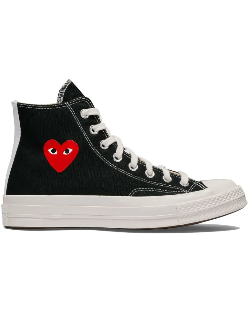 Comme des Garçons Comme des Garcons Chuck Taylor Red Heart Sneakers Black
