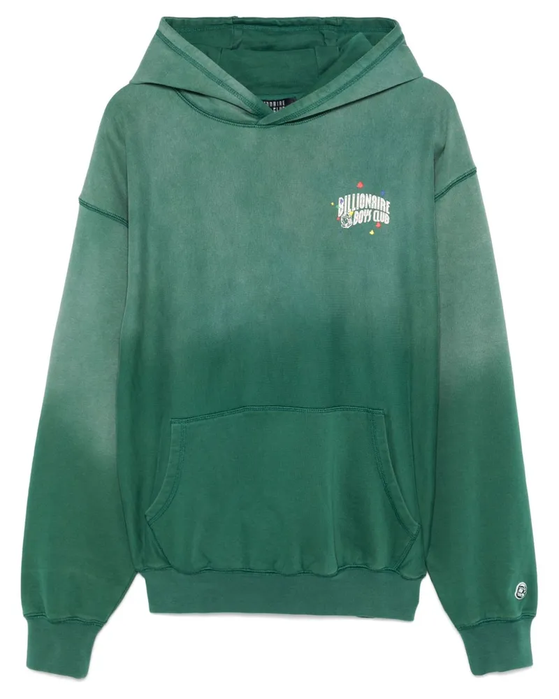 Billionaire Milliardär Logo Übergroßer Hoodie Green