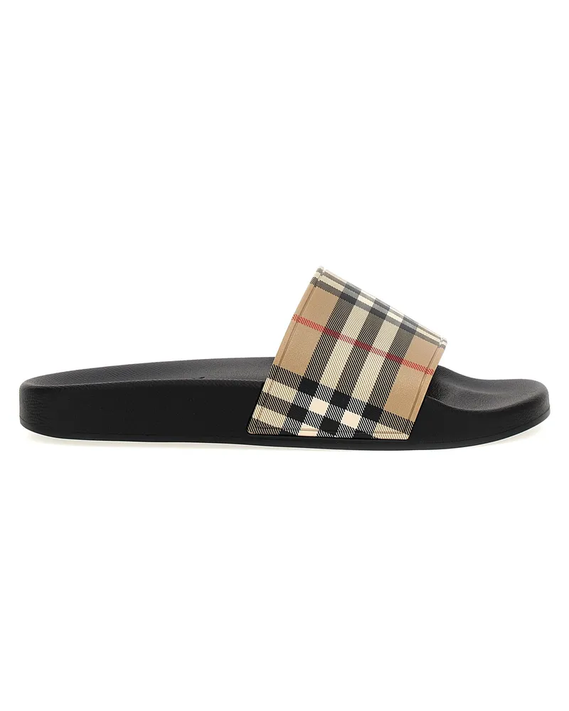 Burberry Slide Check Beige