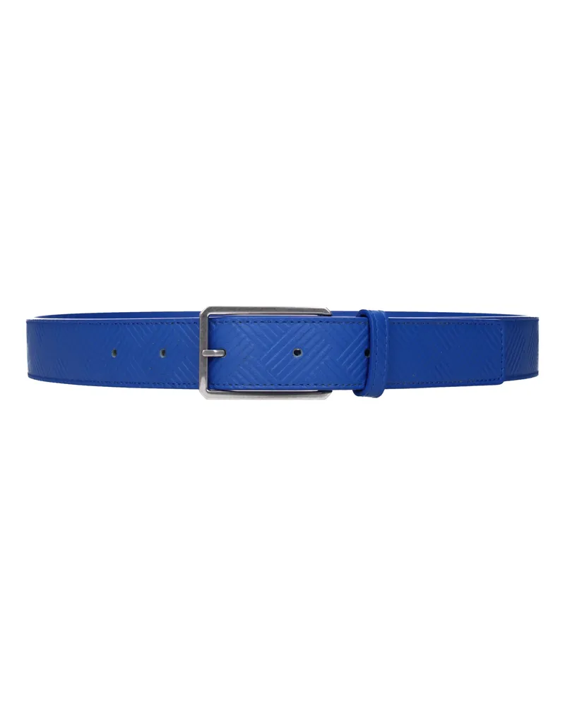 Bottega Veneta Herrens Gürtel Blau/Kobaltleder -