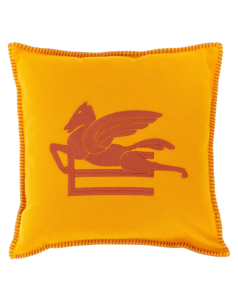 Etro Pegaso' Kissen Yellow