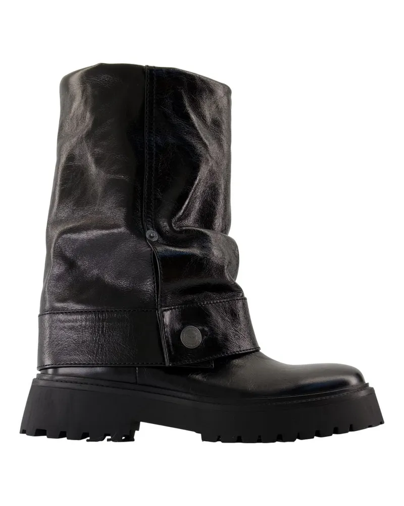 Zadig & Voltaire Angie Sleeve Knöchelstiefel  Leder schwarz Black