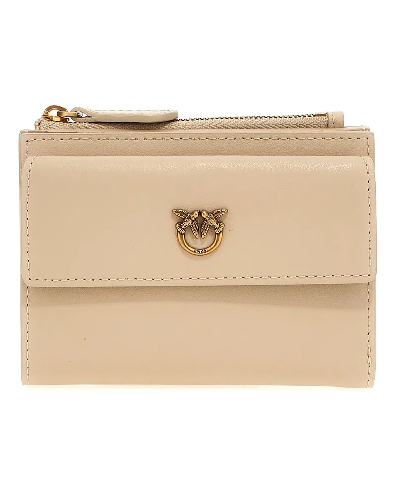 Pinko Pinkes 'kompakter' Brieftasche Beige