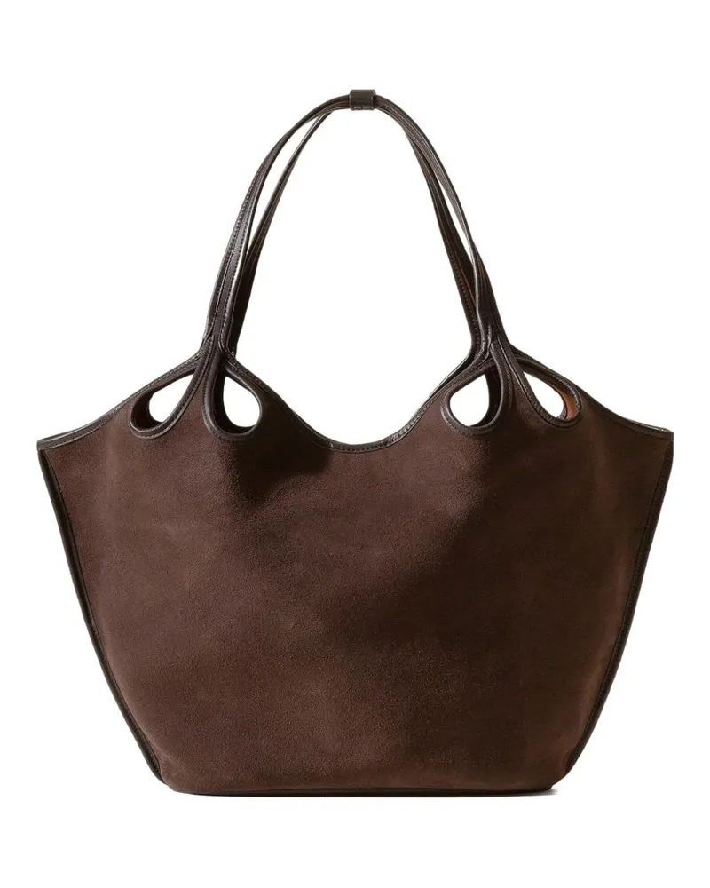 HEREU Hieru Escala Wildleder Ledertasche Brown