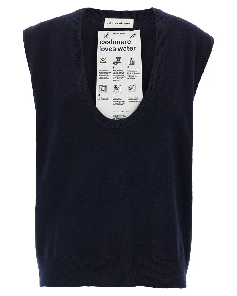 extreme cashmere Extremer Kaschmir 'N.423 Lord' Weste Blue