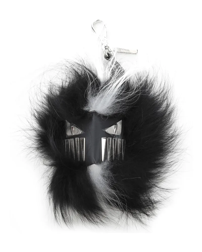 Fendi Monster Cube Anhänger Herrens Fuchs Schwarz -