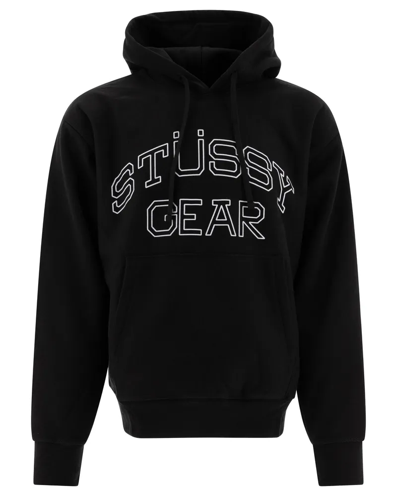 Stüssy Stüssy Gear“ Kapuzenpullover Black