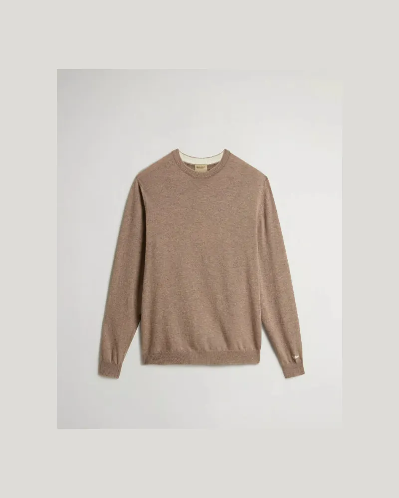 Woolrich Lammwoll-Rundhalsausschnitt Beige