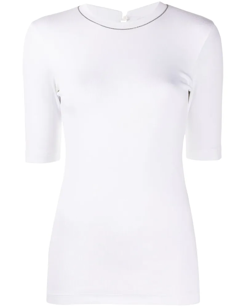 Brunello Cucinelli Baumwoll -T -Shirt White