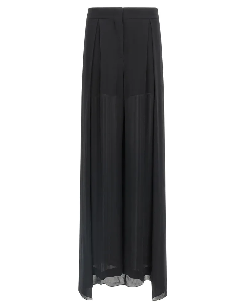 Alberta Ferretti Seidenhose Black
