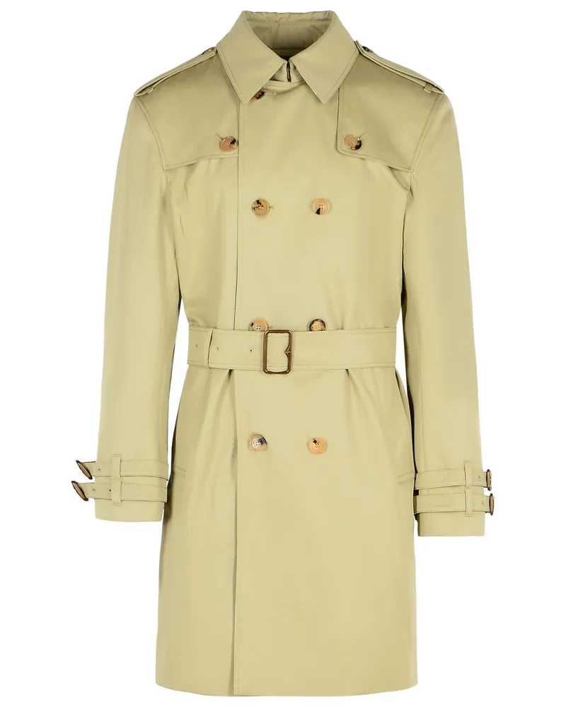 Burberry Green -Baumwollschatzmantel Green