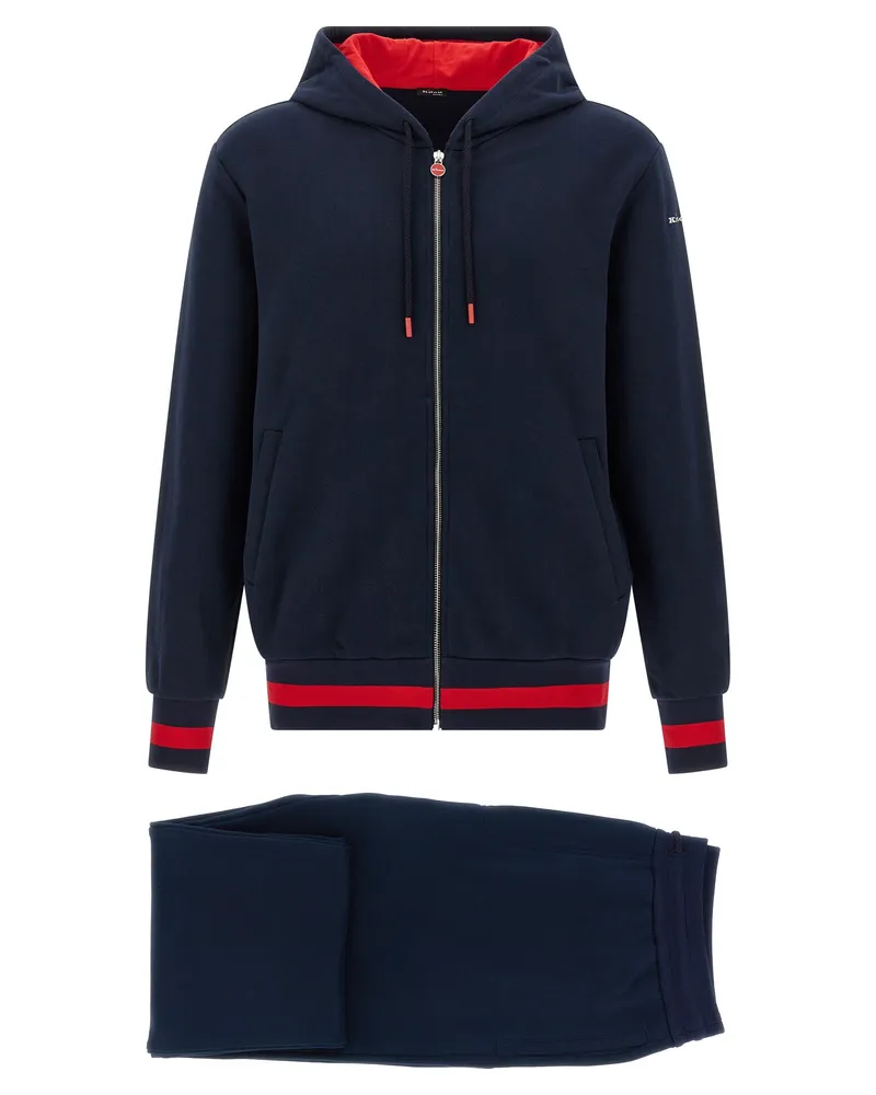 Kiton Cotton Tracksuit Blue