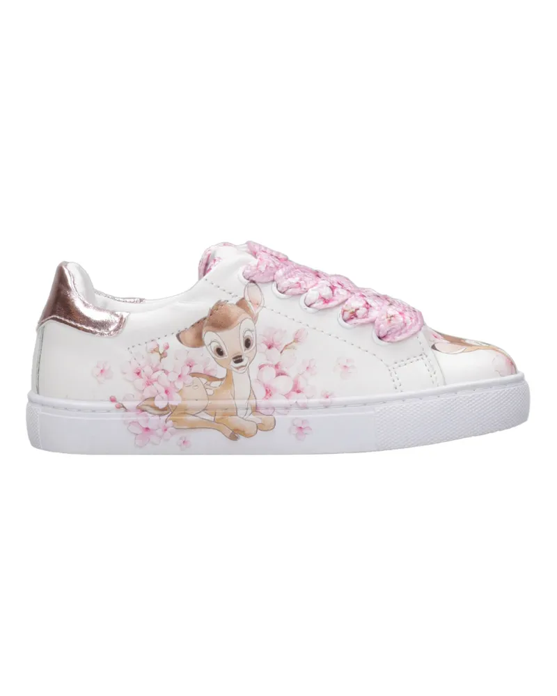 Monnalisa Sneakers Bianco+rosa