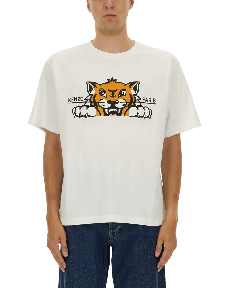 Kenzo übergroße Fit T -Shirt White