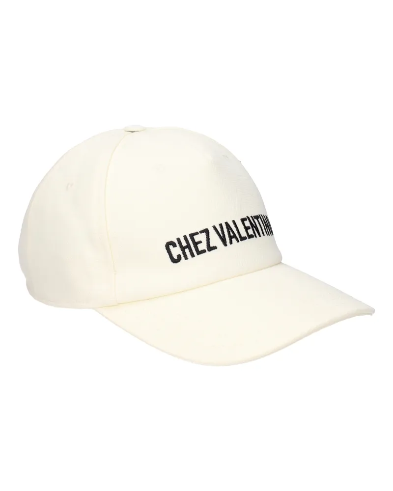 Valentino Garavani Herrens Hut Baumwolle Beige/Elfenbein -