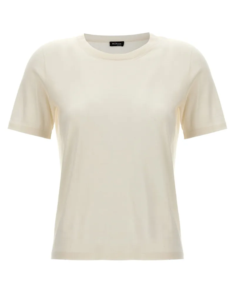 Kiton Seidenkaschmir T -Shirt White
