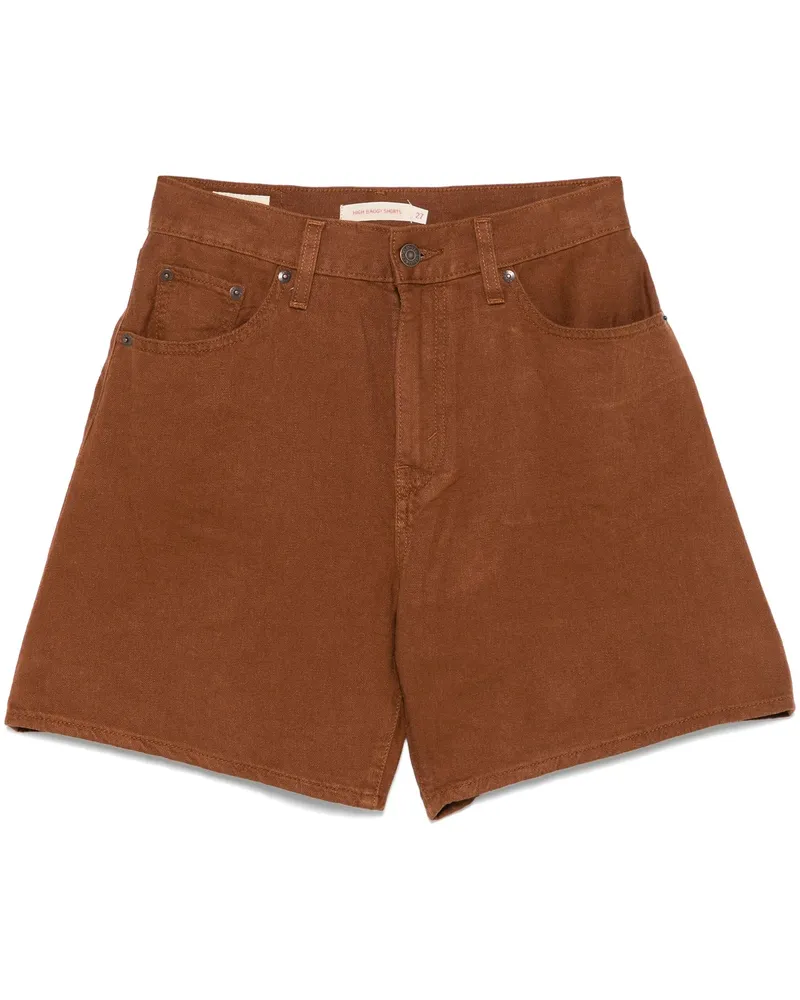Levi's Hohe Baggy Short Sorrel Horse Leinen 