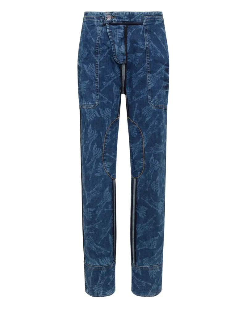 Dsquared2 Denim-Baumwolljeans Blue