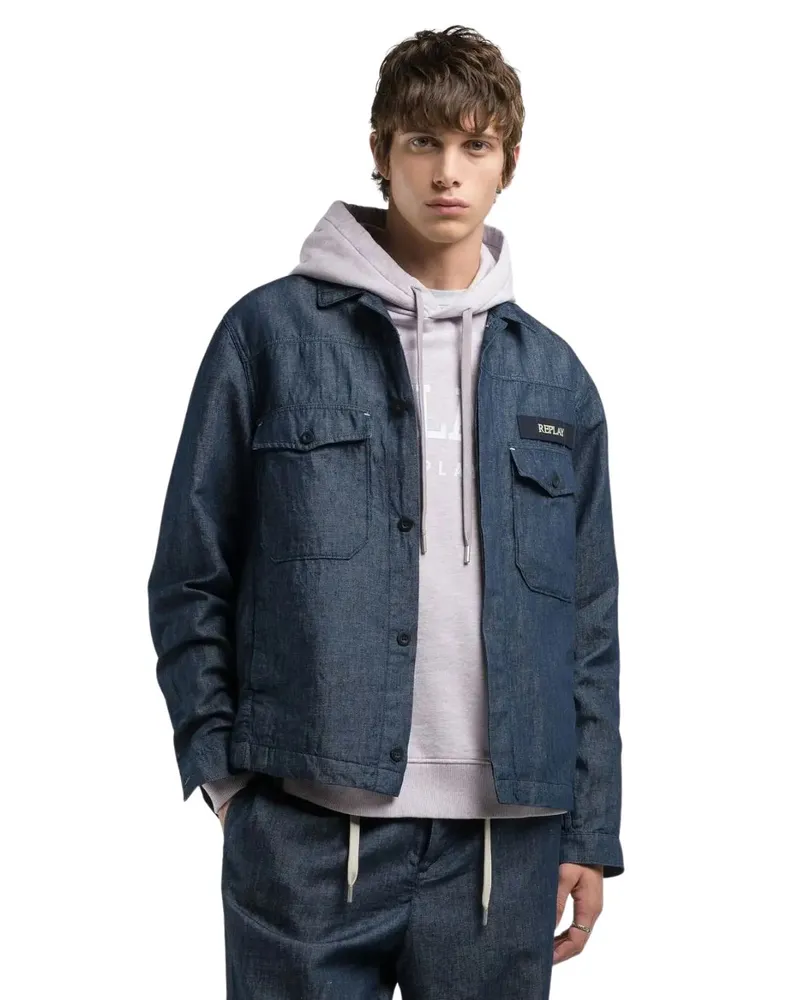 Replay Wiederholungsbedeckung blau Blue