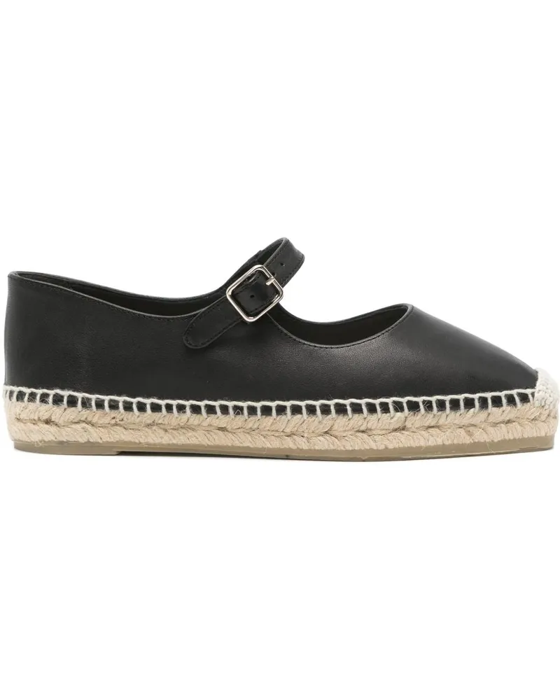 Castañer Pepa Leder Espadrilles Black