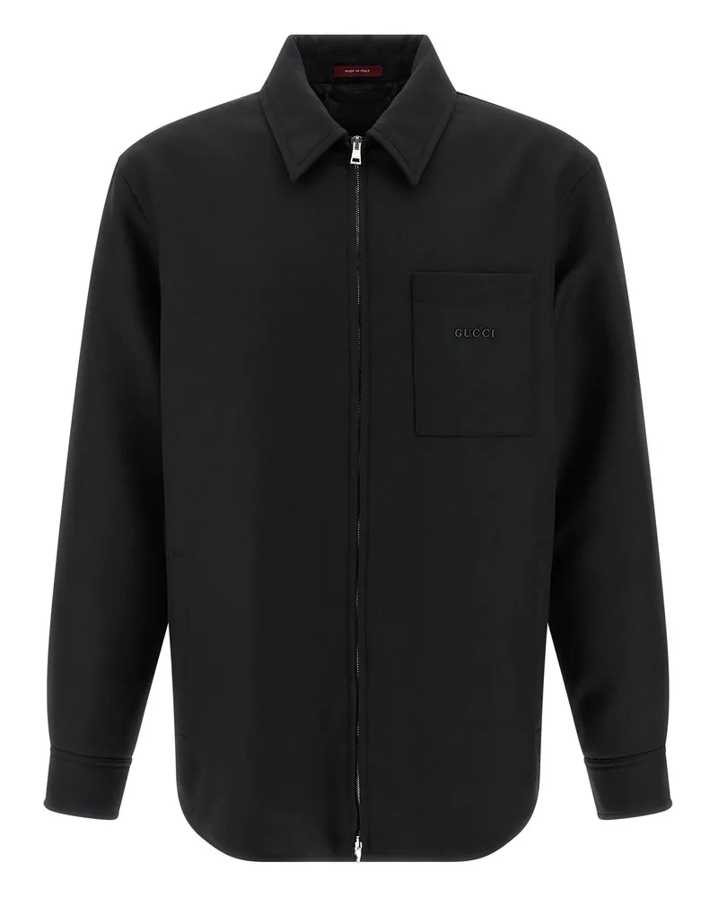 Gucci Woll-Overshirt Black