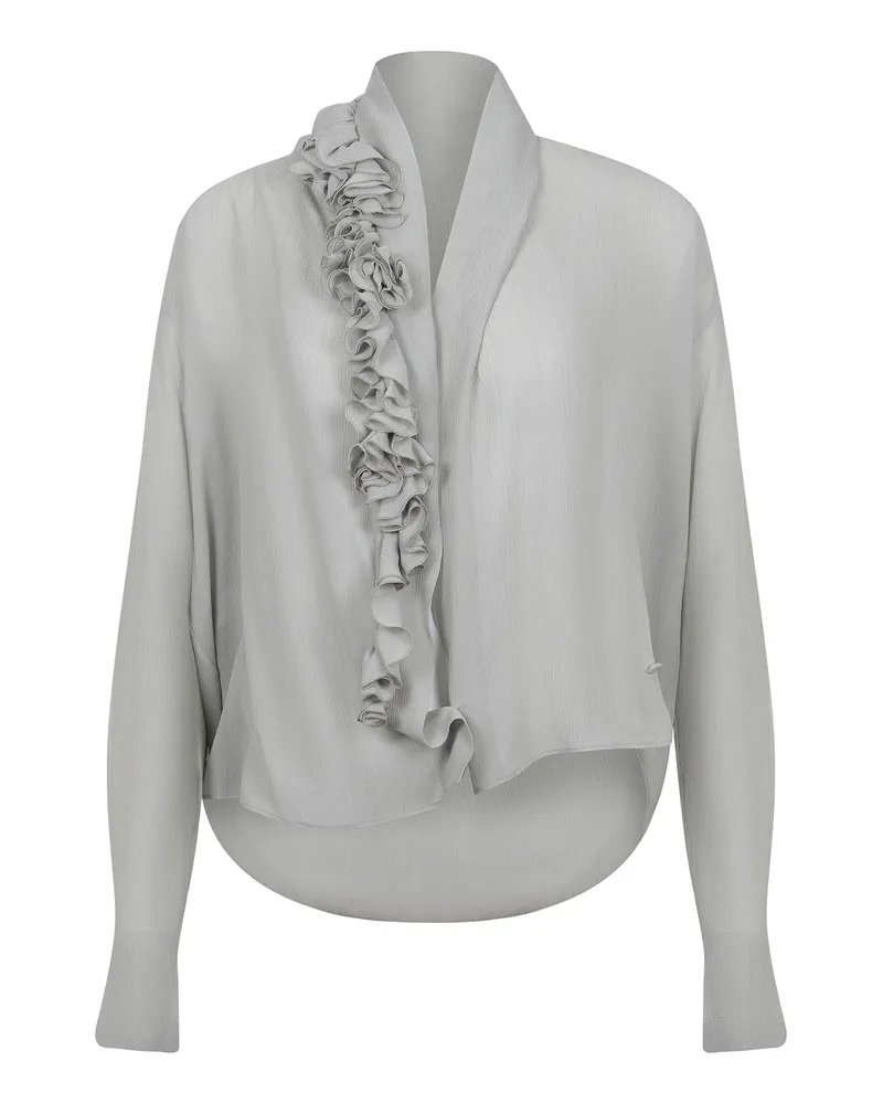 Alberta Ferretti Hemd aus Krepp Green