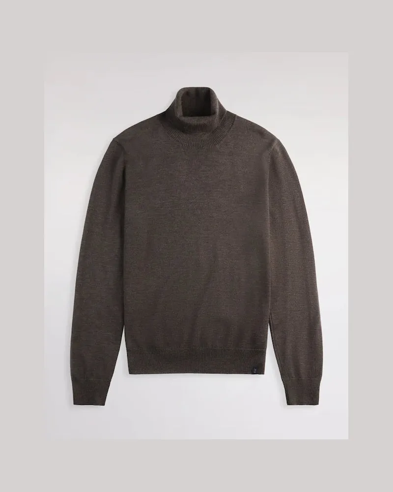 Fay Rollkragenpullover aus -Wolle Brown