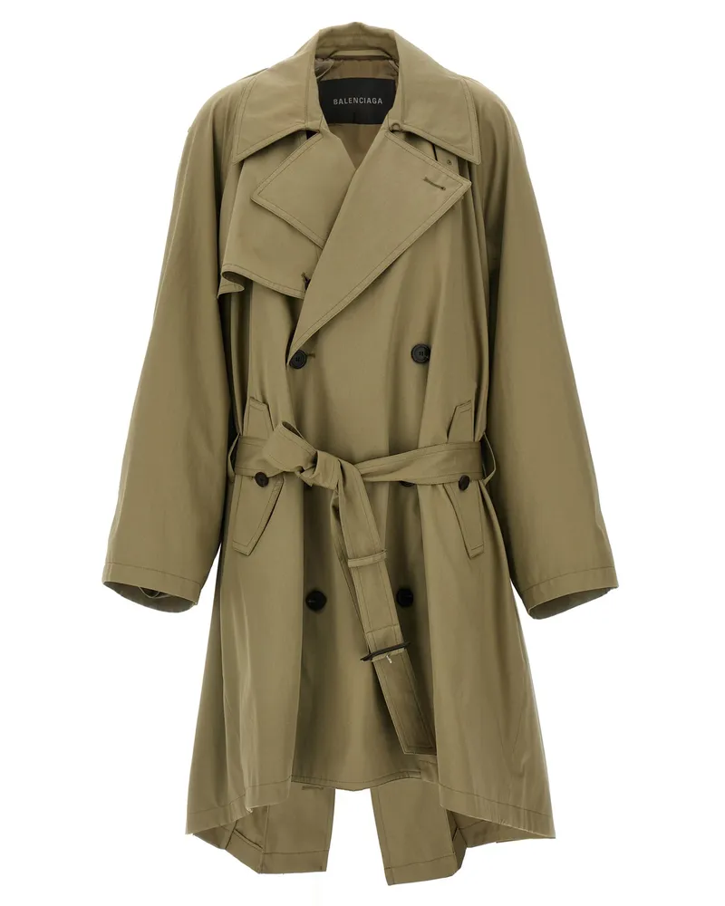 Balenciaga Trenchcoat „Draped Neck Beige