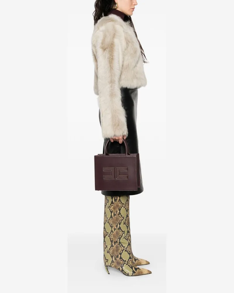 Elisabetta Franchi Handtasche Bordeaux