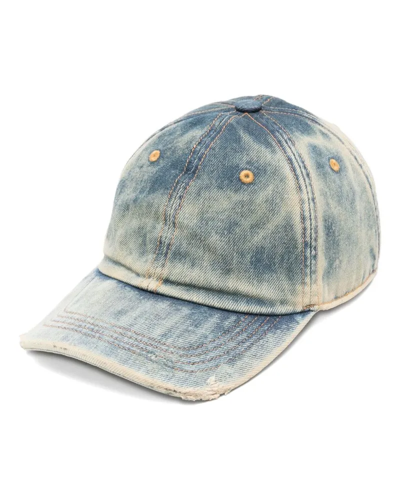 Acne Studios Baseballkappe aus Baumwolle Blue