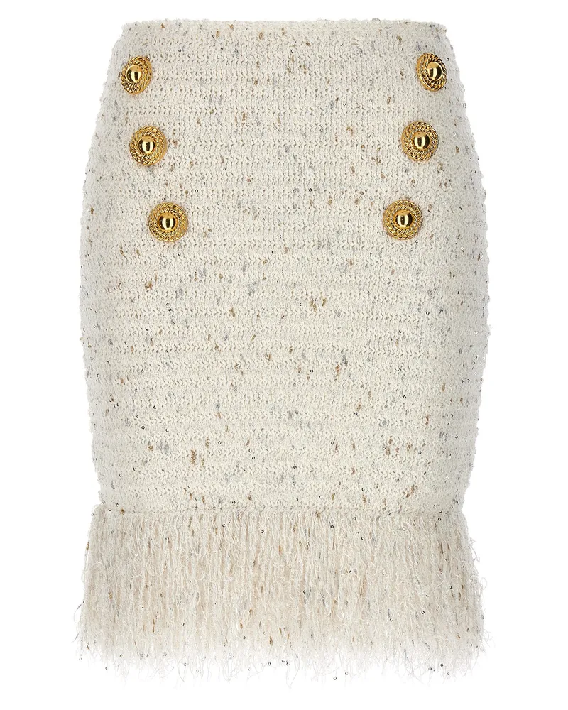 Balmain Franse Tweed' Rock White