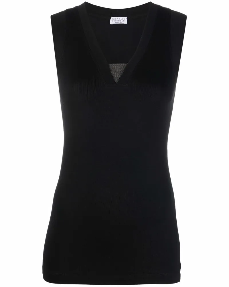 Brunello Cucinelli Baumwoll-Tanktop Black