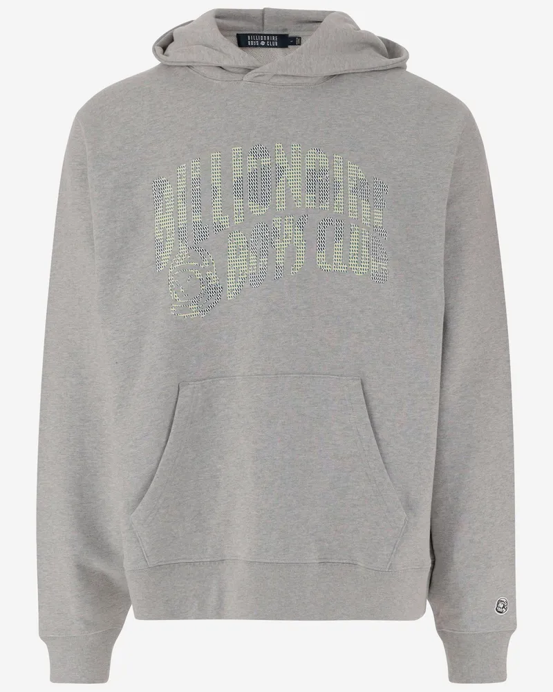 Billionaire Milliardär Baumwoll -Sweatshirt mit Logo Grey