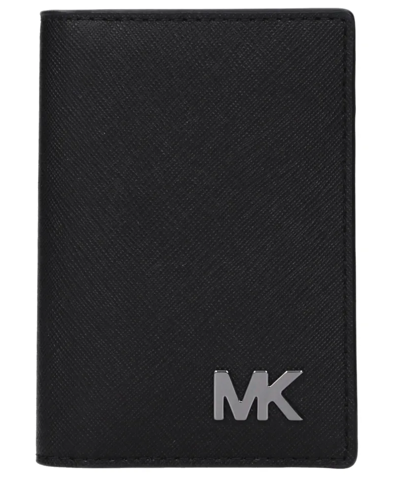 Michael Kors Cooper Herrens Dokumentenhalter aus schwarzem Stoff -