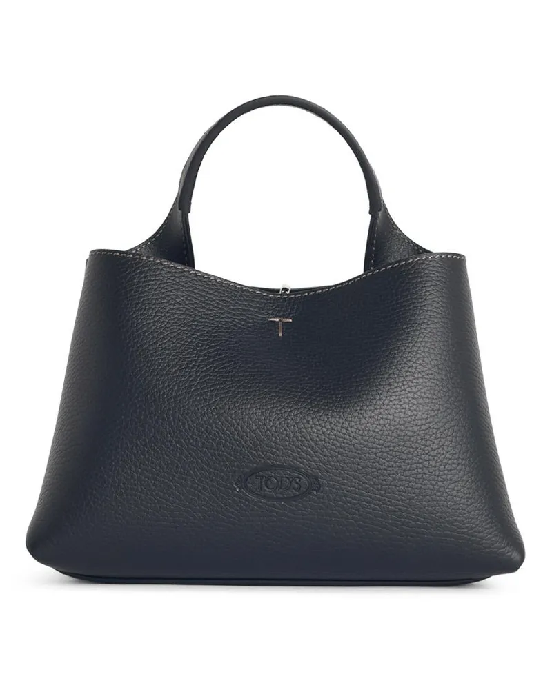 TOD'S Mikrotasche aus schwarzem Lear Black