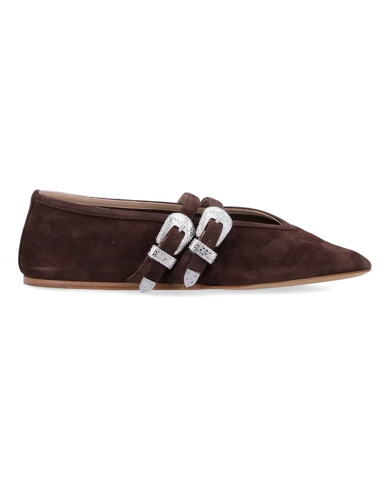 Le Monde Béryl flache Schuhe braun Brown