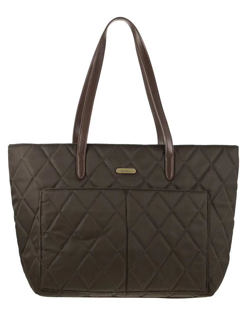 Barbour Gesteppte Einkaufstasche von Olive