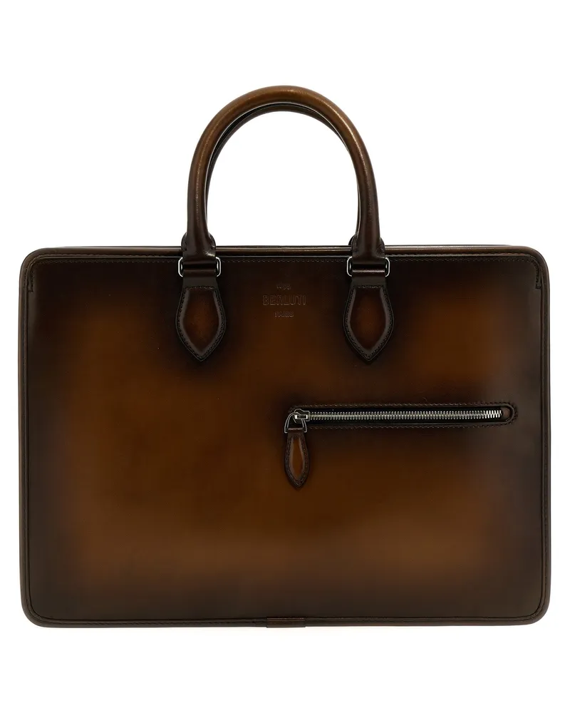 Berluti un jour' Aktentasche Braun