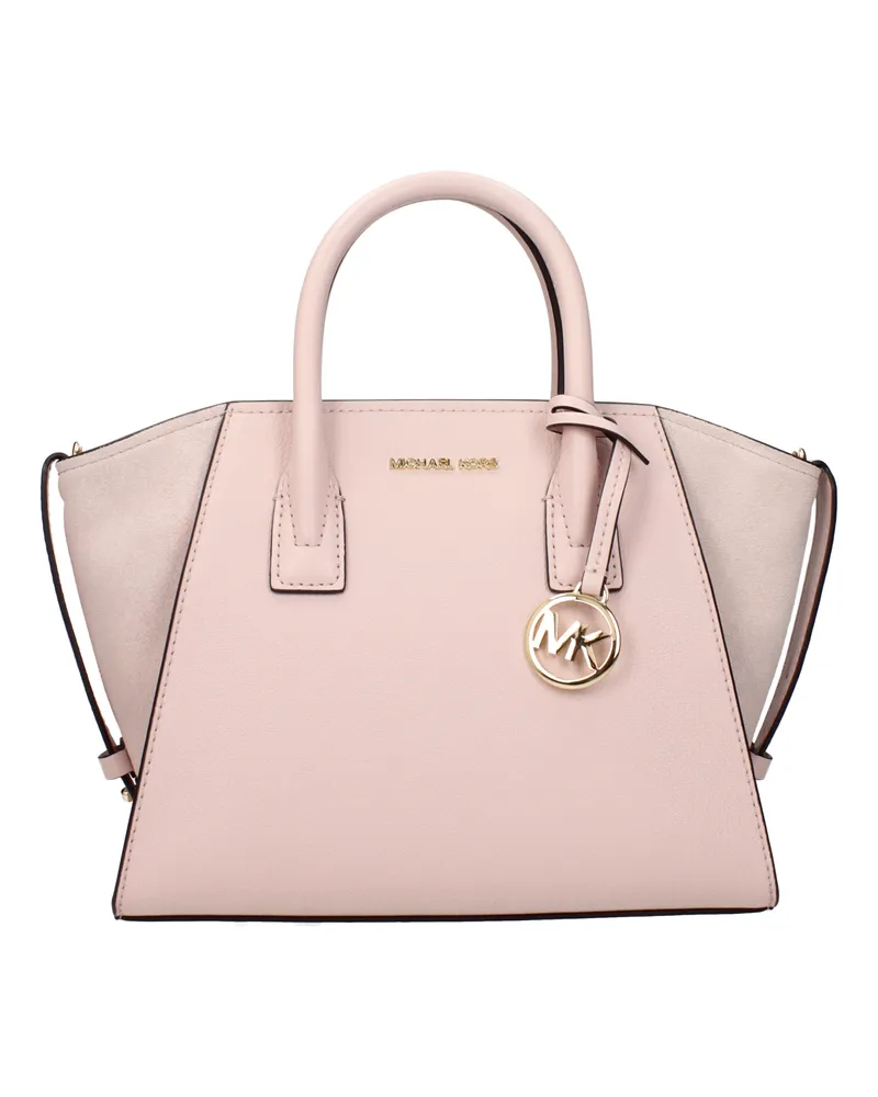 Michael Kors Avril Damens Handtasche aus rosa/puderrosa Leder -