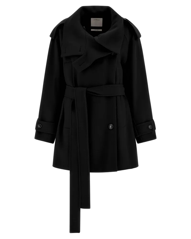 SPORTMAX Bouquet1234' Trenchcoat Black