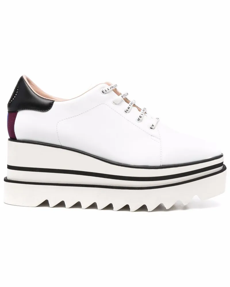 Stella McCartney Sneak Elyse Plateau-Sneaker White