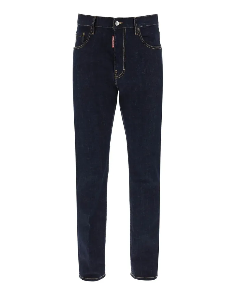 Dsquared2 Cotton Denim Jeans Blue