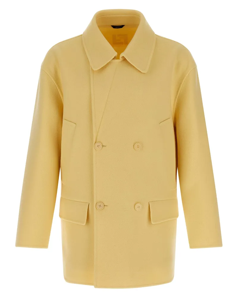 Fendi Caban Mantel Yellow
