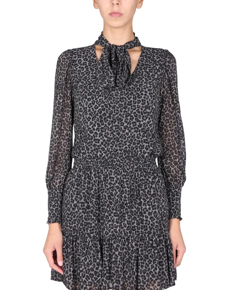 Michael Kors Michael von Michael Kors Animal Print Shirt Grey