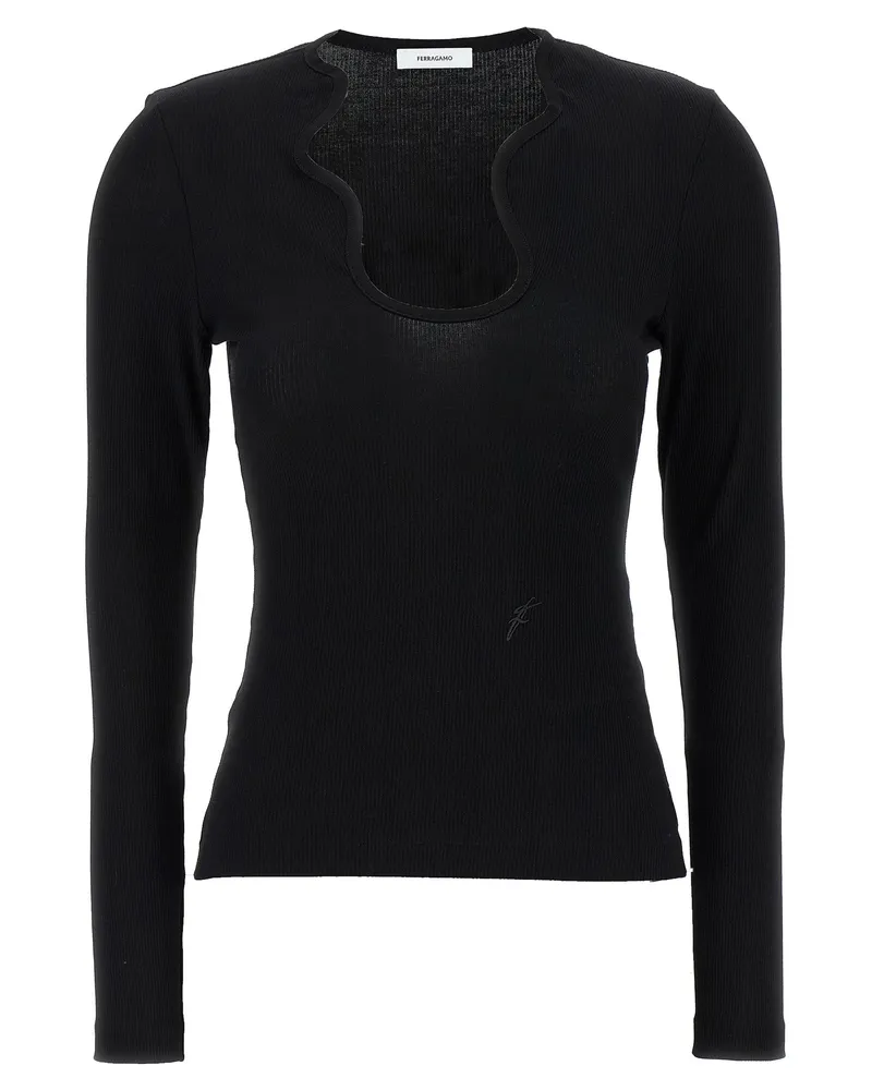 Ferragamo Formpullover Black